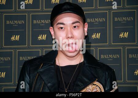 Seoul, Südkorea. 28. Oktober 2015. Jae-Bum Park, Chae-Young Han, des Mädchens Generation Yuri und Miss A Jia teilnehmen BALMAIN x H & M Vorschau Party in Seoul, Südkorea am 28. Oktober 2015. (China und Südkorea) Credit: Foto oben Corporation/Alamy Live-Nachrichten Stockfoto