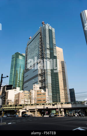 Hauptsitz von Nippon Television Network Corporation, Minato-Ku, Tokyo, Japan Stockfoto