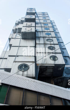 Nakagin Capsule Tower Building, Chuo-Ku, Tokyo, Japan Stockfoto