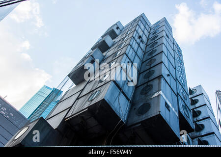 Nakagin Capsule Tower Building, Chuo-Ku, Tokyo, Japan Stockfoto
