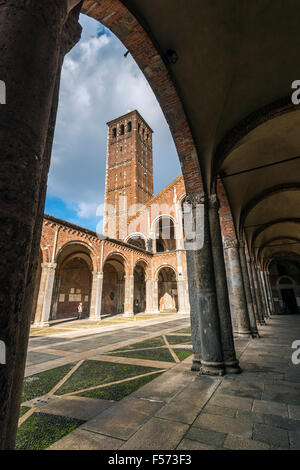 Basilika von Ambrogio, Mailand, Lombardei, Italien Stockfoto