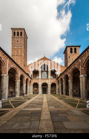 Basilika von Ambrogio, Mailand, Lombardei, Italien Stockfoto