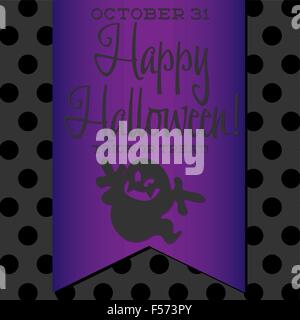 Halloween Flügel Karte im Vektorformat. Stock Vektor