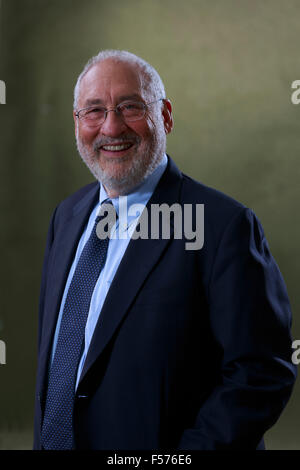 Joseph Stiglitz. Fotos von Edinburgh International Book Festival 2014 in Charlotte Square Gardens. Edinburgh. Pako Mera 25/08 Stockfoto