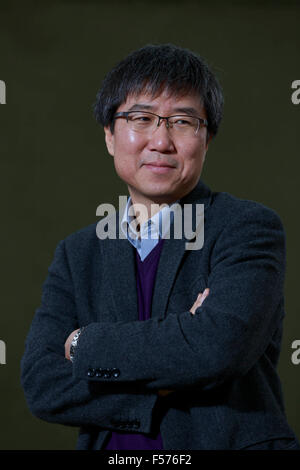 Ha-Joon Chang. Fotos von Edinburgh International Book Festival 2014 in Charlotte Square Gardens. Edinburgh. Pako Mera 25/08/2 Stockfoto