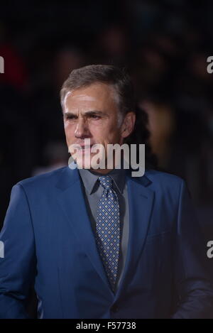 Berlin, Deutschland. 28. Oktober 2015. Christoph Waltz bei der Premiere von "James Bond: Gespenst" in Berlin, 28.10.2015./picture Allianz Credit: Dpa picture-Alliance/Alamy Live News Stockfoto