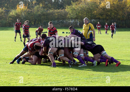 Hochschulsport - Herren Rugby Union an der Universität Warwick, UK Stockfoto