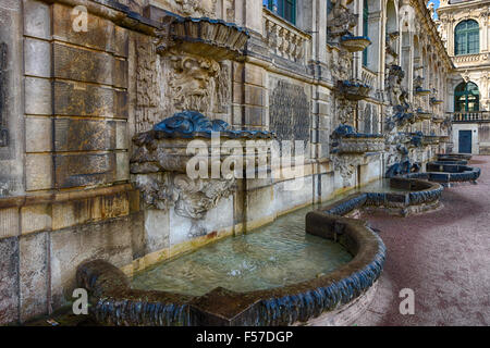 Architektonischen und dekorativen Elemente des Palastes Zwinger (Dresdner Zwinger) Stockfoto