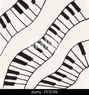 Klavier - Vektor-illustration Stock Vektor