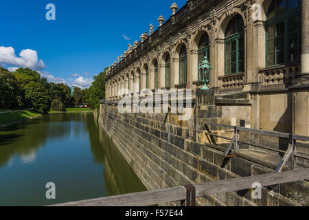 Architektonischen und dekorativen Elemente des Palastes Zwinger (Dresdner Zwinger) Stockfoto