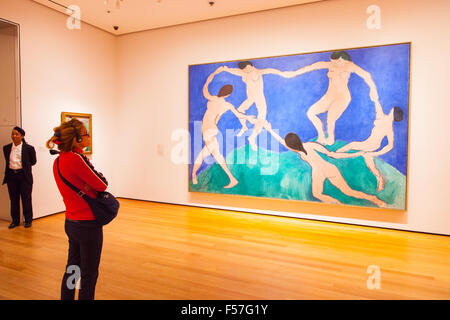 Ich tanzen von Henri Matisse (Anfang 1909) The Museum Of Modern Art (MoMa) New York City, Vereinigte Staaten von Amerika. Stockfoto