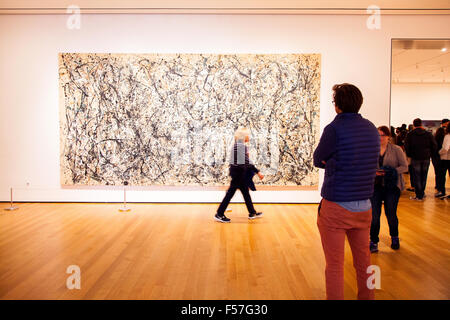 Eins: Nummer 31 (1950) von Jackson Pollock. MoMA The Museum of Modern Art, New York City, Vereinigte Staaten von Amerika. Stockfoto