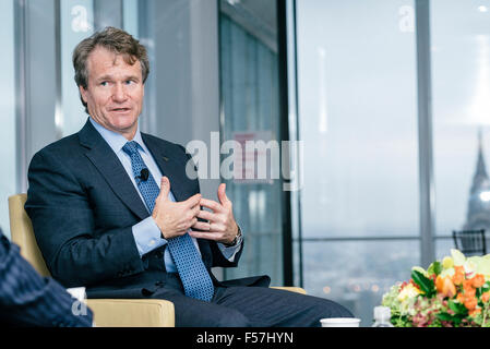 Brian Moynihan, die Bank von Amerika's CEO bei 1 Bryant Park Hauptsitz Turm Stockfoto