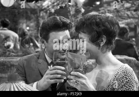 Fröhliche Weinrunde, sterben Unterhaltungsshow, Deutschland 1966, Regie: Fred Kraus, Monia: Stockfoto