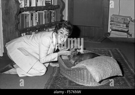 Deutsche Fictitious character Margrit Nefen, Deutschland 1960er Jahre. Die deutsche Schauspielerin Margrit Nefen, Deutschland der 1960er Jahre. 24 x 36 swNeg 75 Stockfoto