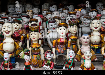 Traditionelle Holzpuppen Wassertheater in Hanoi, Vietnam Stockfoto