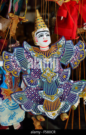 Marionette für Verkauf auf in Mandalay, Myanmar, Birma, Asien Abschaltdruck Stockfoto
