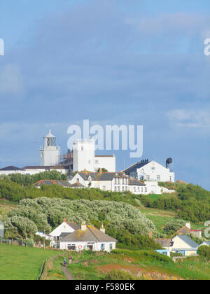 Lizard Point Lighthouse, Halbinsel Lizard, Cornwall, England, UK Stockfoto