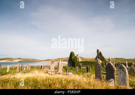 Balnakeil Kirche und Bucht, Durness, Sutherland, Schottland Stockfoto