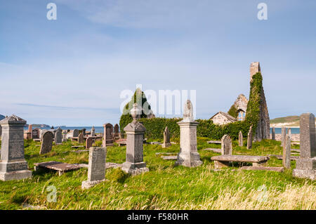 Balnakeil Kirche und Bucht, Durness, Sutherland, Schottland Stockfoto