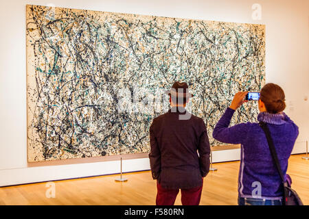 Jackson Pollock-One: Nummer 31 (1950). MoMA The Museum of Modern Art, New York City, Vereinigte Staaten von Amerika. Stockfoto