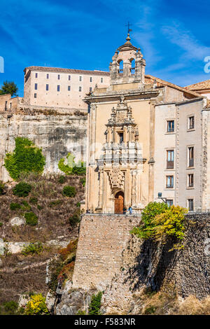 Parador Nacional von Cuenca in Kastilien-La Mancha, Spanien. Stockfoto