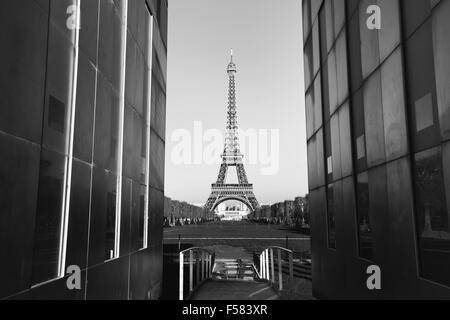 Vintage Blick auf Paris, Postkarte Stockfoto