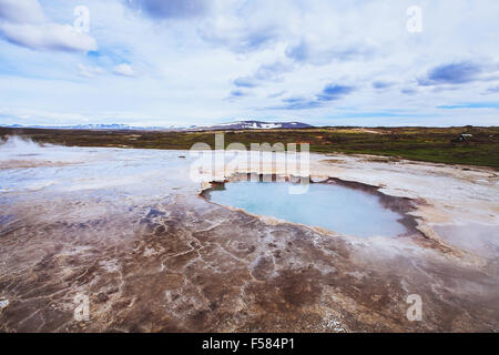 Island-Landschaft, geothermische Gebiet Hveravellir Stockfoto