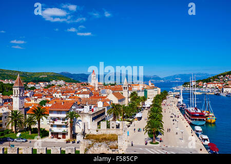 Kroatien, Dalmatien, Trogir, UNESCO-Weltkulturerbe Stockfoto