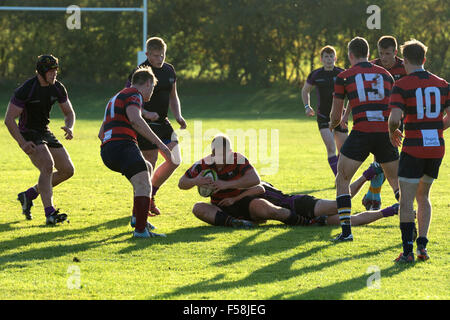 Hochschulsport - Herren Rugby Union an der Universität Warwick, UK Stockfoto