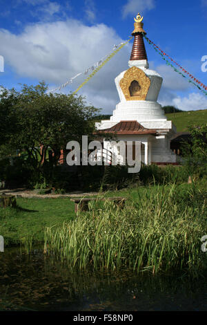 Sieg-Stupa, Kagyu Samye Ling Kloster und tibetischen Zentrum, Eskdalemuir Stockfoto