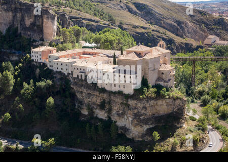 Parador-Hotel in der alten Kloster von St. Paul in Stadt Cuenca in Castilla-La Mancha, Spanien, Europa Stockfoto