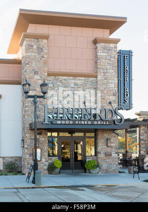 Firebirds Restaurant in zentralen Einkaufsstraße in Virginia Gateway Shopping Center, Gainesville, Virginia, USA Stockfoto