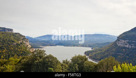 Sau-Stausee (Collsacabra Naturpark), Katalonien (Spanien) Stockfoto