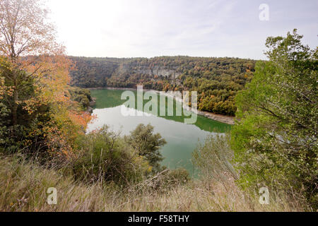 Ter Fluss und Sau Reservoir, Katalonien (Spanien) Stockfoto