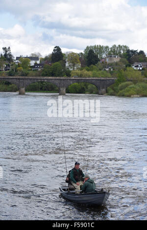 Der Fluss Tweed, Kelso in den Scottish Borders Stockfoto