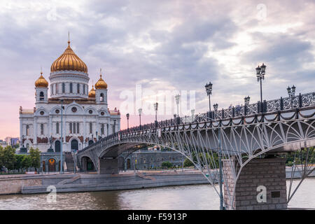 Kathedrale von Christus dem Erlöser, Moskau, Russland. Stockfoto