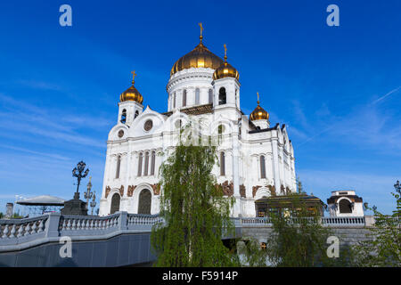 Kathedrale von Christ der Retter, der höchsten orthodoxen christlichen Kirche in der Welt, Moskau, Russland. Stockfoto