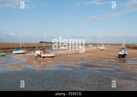 Hafen Wells-Next-the-Sea Stockfoto