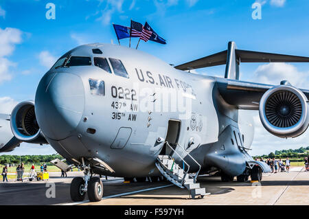 McDonnell Douglas/Boeing c-17 Globemaster III auf statische Anzeige Stockfoto