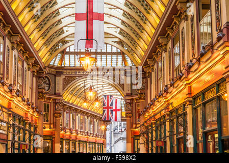 Detail des Daches der Leadenhall Market City of London, England UK GB EU Europa Stockfoto