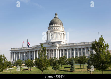 Utah State Capitol Gebäude befindet sich in Salt Lake City, Utah, USA. Stockfoto