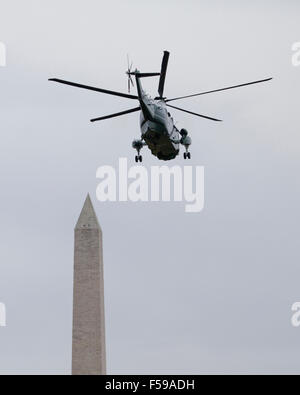 US Marine One Hubschrauber vom weißen Haus - Washington, DC USA Stockfoto