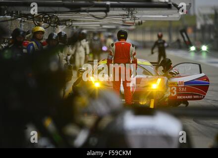 Shanghai, Volksrepublik China. 30. Oktober 2015. AF Corse Ferrari F458 Italien Reifen Michelin, während des freien Trainings am Shanghai International Circuit. Bildnachweis: Marcio Machado/ZUMA Draht/Alamy Live-Nachrichten Stockfoto