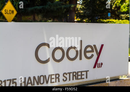 Cooley LLP in Palo Alto Kalifornien als Jurist in den Bereichen Technik, Biowissenschaften, saubere Technologie unter anderem. Stockfoto
