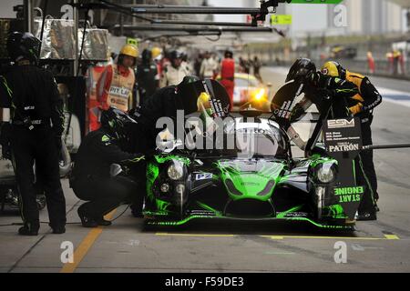 Shanghai, Volksrepublik China. 30. Oktober 2015. N - 30 EXTREME Geschwindigkeit Motorsport Vereinigte Staaten. Ligier JS P2 - HPD. Reifen Dunlop, Fahrer scharf SCOTT (USA), RYAN DALZIEL (GBR) und DAVID HEINEMEIER HANSSON (DNK). LE MANS PROTOTYP 2. Während des freien Trainings am Shanghai International Circuit. Bildnachweis: Marcio Machado/ZUMA Draht/Alamy Live-Nachrichten Stockfoto