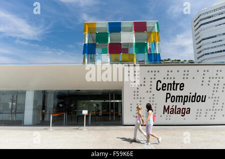 Malaga, Spanien. Centre Pompidou Málaga. Stockfoto