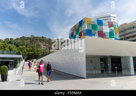 Malaga, Spanien. Centre Pompidou Málaga. Stockfoto