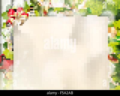 Weihnachten Fir Tree Grenze. EPS 10 Stock Vektor