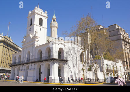 Cabildo in Buenos Aires, Argentinien. Platz in kann, wurde das Rathaus von Buenos Aires Stockfoto